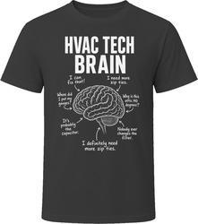 HVAC Tech Brain Funny HVAC Technician T Shirt HVAC Tech Brain Funny HVAC Technician T Shirt