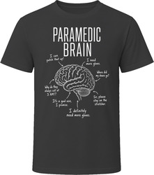 Paramedic Brain Funny EMS T Shirt