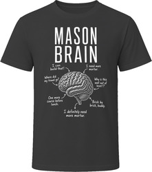 Mason Brain Funny Bricklayer T Shirt Mason Brain Funny Bricklayer T Shirt