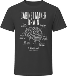 Cabinet Maker Brain Funny Woodworking T Shirt Cabinet Maker Brain Funny Woodworking T Shirt