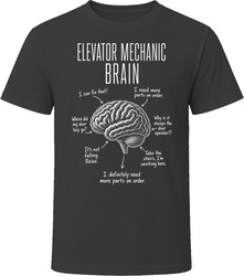 Elevator Mechanic Brain Funny Elevator Technician T Shirt Elevator Mechanic Brain Funny Elevator Technician T Shirt