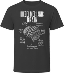 Diesel Mechanic Brain Funny Diesel Tech T Shirt Diesel Mechanic Brain Funny Diesel Tech T Shirt