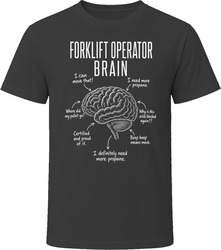 Forklift Operator Brain Funny Forklift Certified T Shirt Forklift Operator Brain Funny Forklift Certified T Shirt