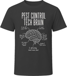 Pest Control Tech Brain Funny Exterminator T Shirt Pest Control Tech Brain Funny Exterminator T Shirt