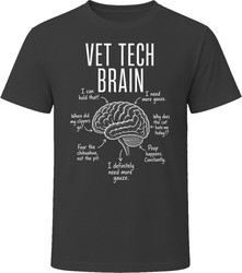 Vet Tech Brain Funny Veterinary Technician T Shirt Vet Tech Brain Funny Veterinary Technician T Shirt