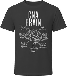 CNA Brain Funny Nursing Assistant T Shirt CNA Brain Funny Nursing Assistant T Shirt