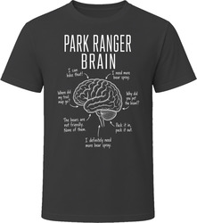 Park Ranger Brain Funny National Park T Shirt Park Ranger Brain Funny National Park T Shirt