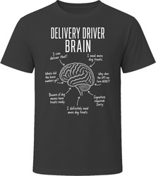 Delivery Driver Brain Funny Package Delivery T Shirt Delivery Driver Brain Funny Package Delivery T Shirt