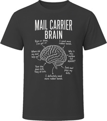 Mail Carrier Brain Funny Postal Worker T Shirt Mail Carrier Brain Funny Postal Worker T Shirt