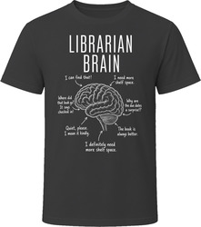 Librarian Brain Funny Library T Shirt Librarian Brain Funny Library T Shirt