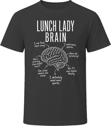 Lunch Lady Brain Funny Cafeteria Worker T Shirt Lunch Lady Brain Funny Cafeteria Worker T Shirt