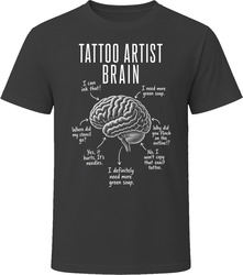 Tattoo Artist Brain Funny Tattooing T Shirt Tattoo Artist Brain Funny Tattooing T Shirt