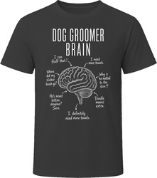 Dog Groomer Brain Funny Pet Grooming T Shirt Dog Groomer Brain Funny Pet Grooming T Shirt