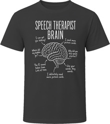 Speech Therapist Brain Funny SLP T Shirt Speech Therapist Brain Funny SLP T Shirt