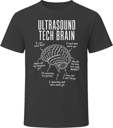 Ultrasound Tech Brain Funny Sonographer T Shirt Ultrasound Tech Brain Funny Sonographer T Shirt