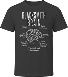 Blacksmith Brain Funny Forge T Shirt Blacksmith Brain Funny Forge T Shirt