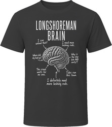 Longshoreman Brain Funny Dock Worker T Shirt Longshoreman Brain Funny Dock Worker T Shirt