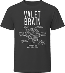 Valet Brain Funny Valet Parking T Shirt Valet Brain Funny Valet Parking T Shirt