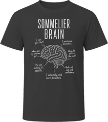 Sommelier Brain Funny Wine Expert T Shirt Sommelier Brain Funny Wine Expert T Shirt