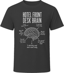 Hotel Front Desk Brain Funny Hotel Worker T Shirt Hotel Front Desk Brain Funny Hotel Worker T Shirt