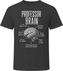 Professor Brain Funny College Professor T Shirt Professor Brain Funny College Professor T Shirt