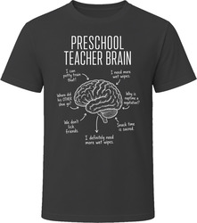 Preschool Teacher Brain Funny Pre-K Teacher T Shirt Preschool Teacher Brain Funny Pre-K Teacher T Shirt