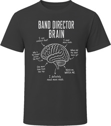 Band Director Brain Funny Marching Band T Shirt Band Director Brain Funny Marching Band T Shirt