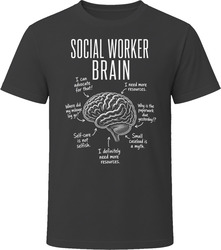 Social Worker Brain Funny Social Work T Shirt Social Worker Brain Funny Social Work T Shirt
