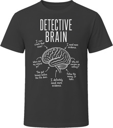Detective Brain Funny Crime Detective T Shirt Detective Brain Funny Crime Detective T Shirt
