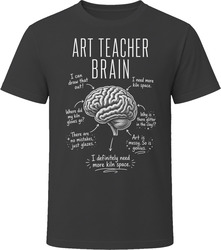 Art Teacher Brain Funny Art Class T Shirt Art Teacher Brain Funny Art Class T Shirt