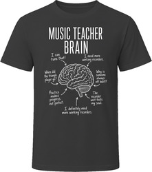 Music Teacher Brain Funny Music Class T Shirt Music Teacher Brain Funny Music Class T Shirt