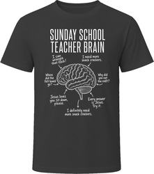 Sunday School Teacher Brain Funny Church Teacher T Shirt Sunday School Teacher Brain Funny Church Teacher T Shirt