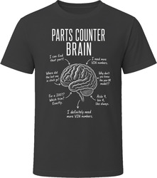 Parts Counter Brain Funny Auto Parts T Shirt Parts Counter Brain Funny Auto Parts T Shirt