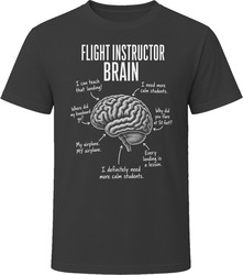 Flight Instructor Brain Funny CFI T Shirt Flight Instructor Brain Funny CFI T Shirt