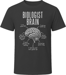 Biologist Brain Funny Biology T Shirt Biologist Brain Funny Biology T Shirt