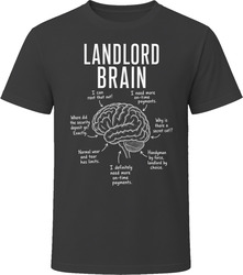 Landlord Brain Funny Rental Property T Shirt Landlord Brain Funny Rental Property T Shirt
