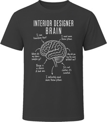 Interior Designer Brain Funny Home Design T Shirt Interior Designer Brain Funny Home Design T Shirt
