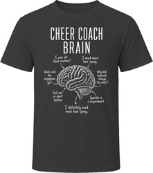 Cheer Coach Brain Funny Cheerleading Coach T Shirt