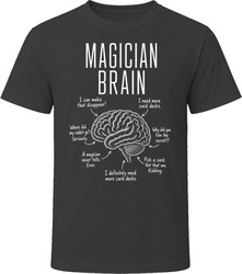 Magician Brain Funny Magic Show T Shirt