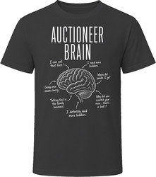 Auctioneer Brain Funny Auction T Shirt