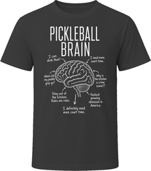 Pickleball Brain Funny Pickleball Player T Shirt