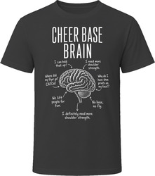 Cheer Base Brain Funny Cheerleading Base T Shirt