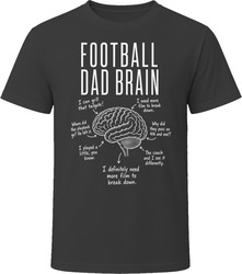 Football Dad Brain Funny Football Dad T Shirt Football Dad Brain Funny Football Dad T Shirt