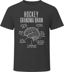 Hockey Grandma Brain Funny Hockey Grandma T Shirt Hockey Grandma Brain Funny Hockey Grandma T Shirt