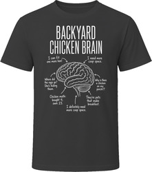 Backyard Chicken Brain Funny Chicken Keeper T Shirt Backyard Chicken Brain Funny Chicken Keeper T Shirt