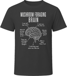 Mushroom Foraging Brain Funny Forager T Shirt Mushroom Foraging Brain Funny Forager T Shirt