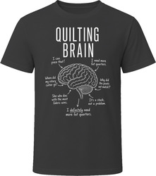 Quilting Brain Funny Quilter T Shirt Quilting Brain Funny Quilter T Shirt