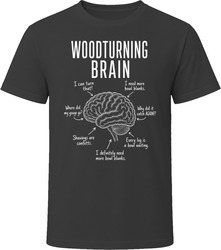 Woodturning Brain Funny Wood Turner T Shirt Woodturning Brain Funny Wood Turner T Shirt