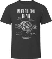 Model Building Brain Funny Scale Model T Shirt Model Building Brain Funny Scale Model T Shirt