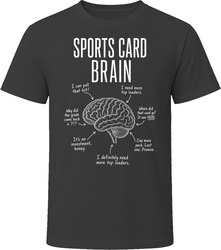 Sports Card Brain Funny Card Collector T Shirt Sports Card Brain Funny Card Collector T Shirt